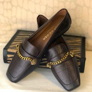 Kurt Geiger Camilla brown leather loafers size 36.5 EU/6.5 US